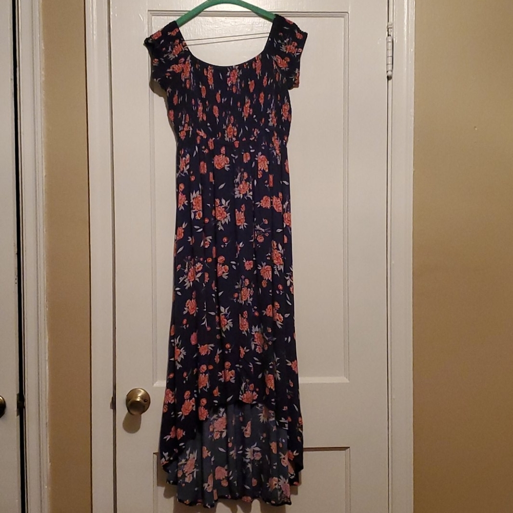 Torrid high low maxi dress floral size 00
